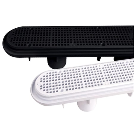 Duke Cannon Custom Molded  32 in. PVC Channel Drain with Sump, Dark Gray, 40PK 25506-327-000