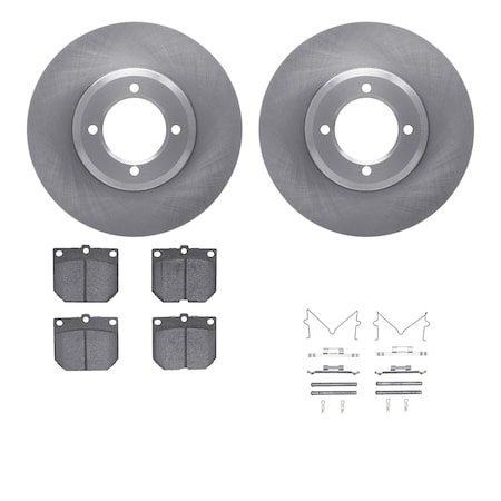 Dynamic Friction Co DFC Brake Rotor with 5000 Brake Pads and Hardware Kit 6512-76147