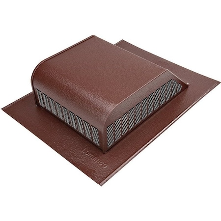 Lomanco LomanCool Static Roof Vent, 16 in OAW, 50 sq-in Net Free Ventilating Area, Aluminum, Brown 750BR