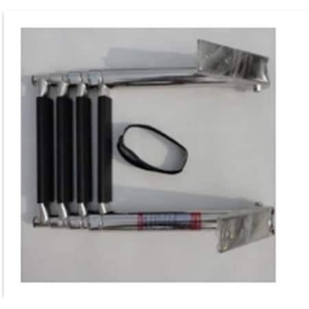 Jif Marine 4 Step I-O Transom Platform with 2 Arms SS 316 Telescoping Top Mount EKT5