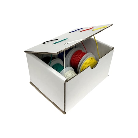 Remington Industries 20 AWG Stranded Hook Up Wire Kit, 25 ft Each, 6 Color, 300V 20UL1061STRKIT