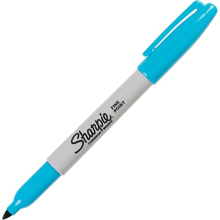 Sharpie Perm Marker, Fine Point, Turquoise Ink 30133
