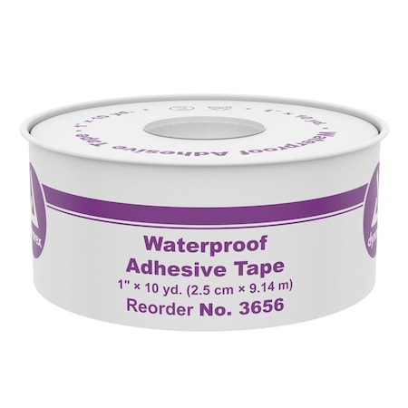 Dynarex Waterproof Adhesive Tape, 1"x10 Yards, 72PK 3656