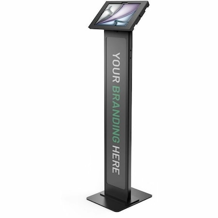 Compulocks IPAD AIR M2 & M3 11IN, APEX ENCLOSURE BRANDABLE FLOOR STAND - BLACK 140B11APXB