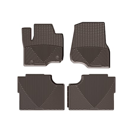 Weathertech Cocoa, Front and Rear All Weather Floor Mats WTFC408409