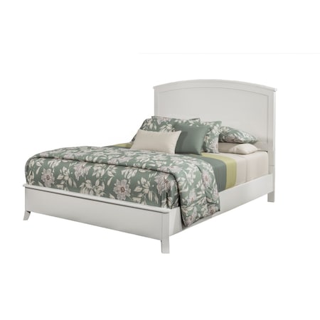 Homeroots White Solid Wood California King Bed Frame 524827