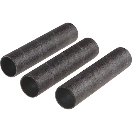 Grizzly 1" Dia. x 4-1/2" A/O Hard Sanding Sleeve, 80 Grit, 3PK H5441