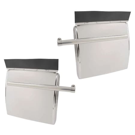 Mytee Products Quarter Fender for Semi Truck 24in x 24in Stainless Steel Mounting Kit Included QF-S-2424-SS