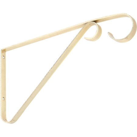National Hardware V2653 9 in. Plant Bracket Brass Finish N274555