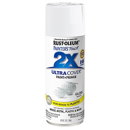 Rust-Oleum Painter's Touch 2X Ultra Cover Gloss White 12 Oz. Spray 249090