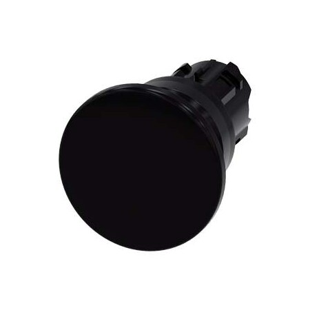 Siemens Mushroom pushbutton, 22 mm, round, plastic, black, 40mm 3SU1000-1BD10-0AA0-ZY15