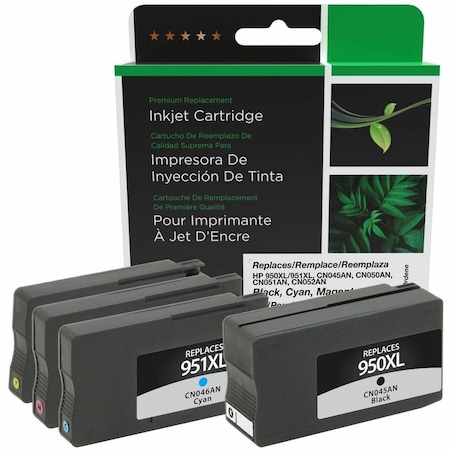 Clover Imaging Group Imaging Remanufactured High Yield Black, Cyan, Magenta, Yellow Ink Cartridges 118160