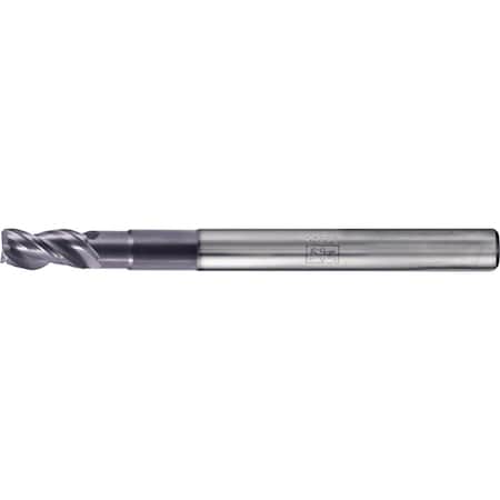 Pferd PFERD Chamfered End Mill, 3 flutes, 3/16'' Dia, 3/8'' APMX, 2-1/4'' OAL, cylindrical shank 23003031