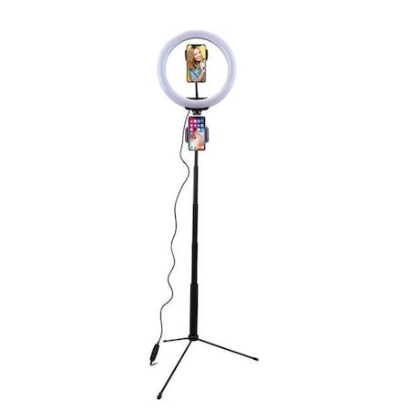 Idance 7-in-1 Media Station with BT Wireless remote control 10 inch LED ring light with 3 light mode and 1 MS1803