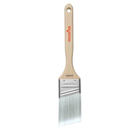 Wooster 2" Angle Sash Soft, Silver CT Polyester Bristle, Paint Brush, Wood Handle 5221-2