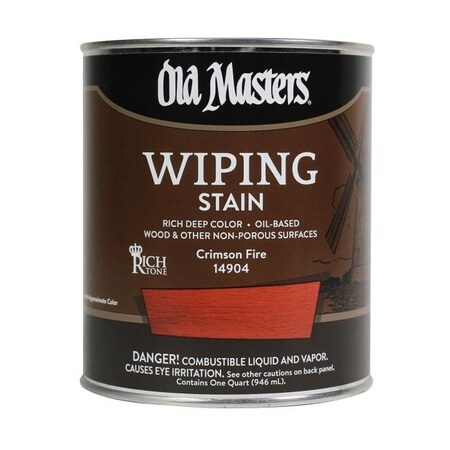 Diamond Vogel DEEP RED WIPING STAIN QT CRIMSON FIRE 14904