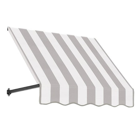 Awntech Awning, Gray/White, 9 lb, Unassembled ER1030-3GW