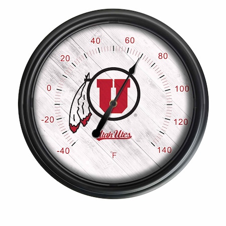 Holland Bar Stool Co University of Utah Indoor/Outdoor LED Thermometer ODThrm14BK-08UtahUn
