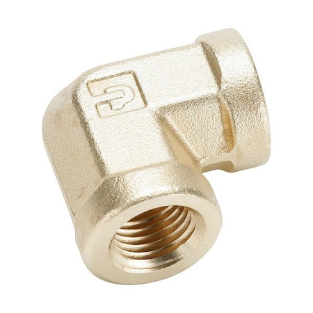 Parker 90 Degrees Forged Elbow Pipe Fitting, Brass, Not Applicable 1200P-4-4