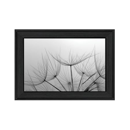 Homeroots Love is a Delicate Flower Black Framed Print Wall Art 530158