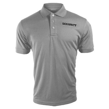 Propper Men's Security Polo, Polyester Pique, Button Front, Grey, 4X-Large F5855