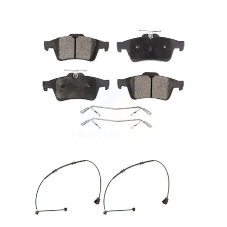 Transit Auto Rear Ceramic Disc Brake Pads Wear Sensor Kit For Jaguar XK XKR 4.2L with rear brakes KTW-101367