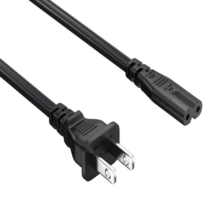 Sanoxy 2 PACK  10ft 18 AWG Notebook Power Cord, Non-Polarized IEC320 C7 to NEMA 1-15P SNX-CBL-LDR-PW110-1210