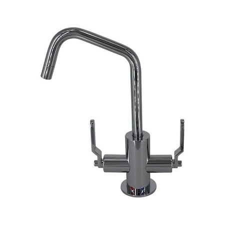 Mountain Plumbing Faucet with Round Body and Industrial Lever (120 Deg) in Champagne Bronze MT1821-NLIH/CHBRZ