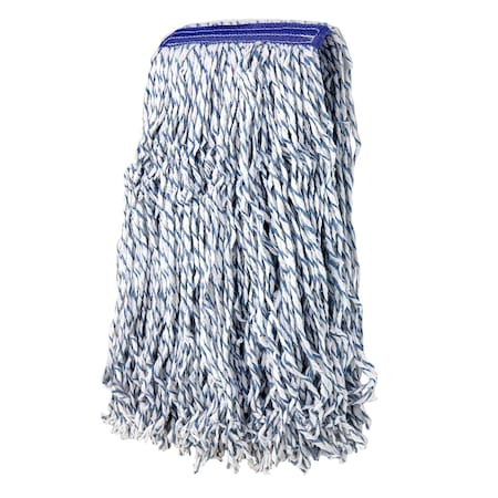 Bison Life Cut End Nano Microbial Finish Mop, 1.25" Universal Headband, Maximum Absorption Finishing Mop BLKH-ES-NMFM-1WBL-3