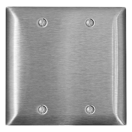 Leviton Wall Plate, Blank, Stainless Steel SL23