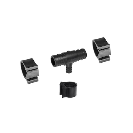 Flair-It PEXLOCK Reducing Pipe Tee with Clamp, 1 x 1/2 in, 100 psi Pressure 30775