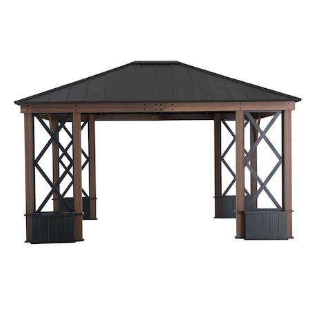 Sunjoy 13 ft. x 15 ft. Oasis Ridgewood Hardtop Gazebo A102016300