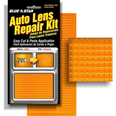 Blue Star Auto Lens Repair Kit, Amber Textured BL39664