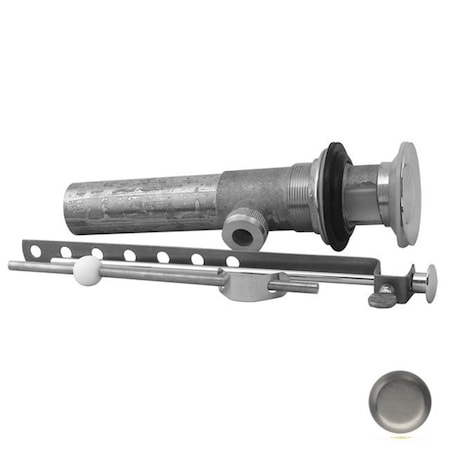 Westbrass Pop-up Lav Drain with Overflow Holes - Satin Nickel D412-07