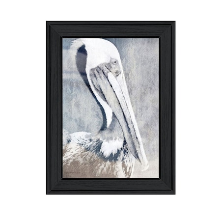 Homeroots PELICAN Black Framed Print Wall Art 529618