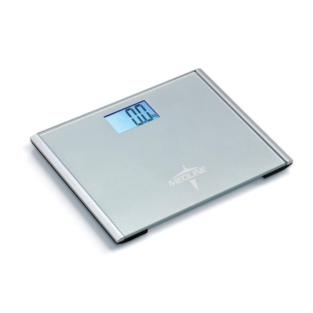 Medline Step-On Digital Bathroom Scale, 440 lb. (220 kg) Weight Capacity MDR440FD