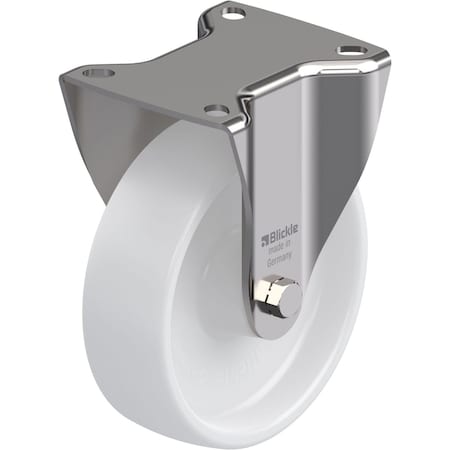Zoro Select Rgd Plate Caster, Nylon, 5 in., 330 lb. BX-PO 125XR