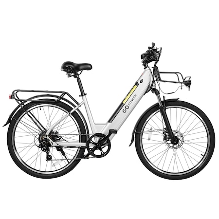 Gopowerbike GoVelo Ebike with 20 mph Max Speed and 500W Motor, Silver B666SLR