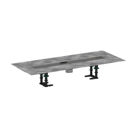 Hansgrohe RainDrain 2" outlet 23 5/8" (600mm) in Brushed Stainless Steel 56010181
