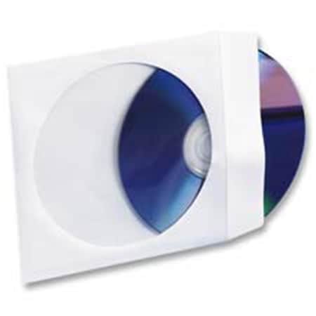 Ezgeneration CD-DVD Window Envelopes- 5in.x5in.- White EZ18441