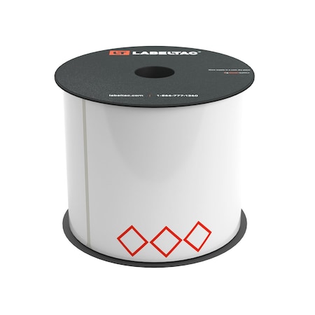 Labeltac GHS Die-Cut Labels, 4 and Pro Model 4in x 6in, 200 labels, 3 Diamond LT46GHS3-V2