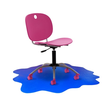 Floortex CraftTex Blue Sploshmat Crafts, Kids and Classrooms Floor Mat for Carpets - 40" x 40" CC114040PBV