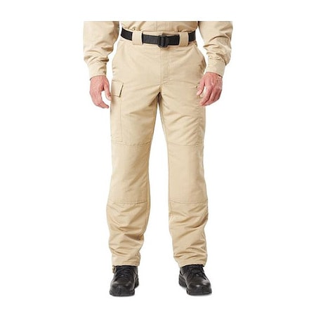 5.11 Tactical Pants, 2XL, Khaki, 100% Polyester (Main), 13% Spandex (Stretch Panels), 87% Polyester 74462ABR-162-42-36