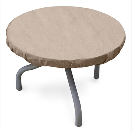 Koverroos III 26 in. Round Table Top Cover- Taupe - 30 Dia in. 31542