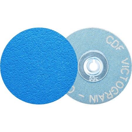Pferd PFERD COMBIDISC Abrasive Disc, 2in Dia, Type CD, 80 Grit, VICTOGRAIN-COOL 42447