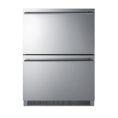 Summit 24in Wide 2-Drawer All-Freezer, ADA Compliant ADFD2D24