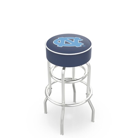 Holland Bar Stool Co 25" North Carolina Cushion Seat, 2-Ring Chrome Swivel Bar Stool L7C125NorCar