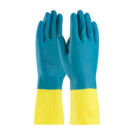 Assurance Unsupported Neoprene/Latex, Flock Lined with Raised Diamond Grip, 28 Mil, 12PK 9748