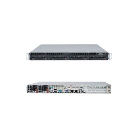 Supermicro SuperServer LGA1155 500W 1U Rackmount Server Barebone System (Black) SYS-5017C-URF