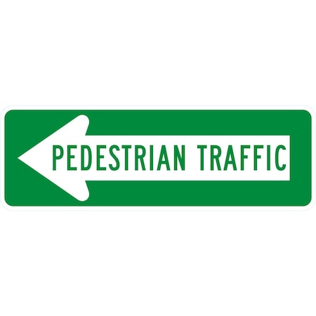 Lyle < Pedestrian Traffic, 36x12, High Intensity Prismatic, White G-15752-HI_36x12